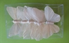 Hvide sommerfugle på tråd. Vingefang ca. 8,5 cm. 5 stk.